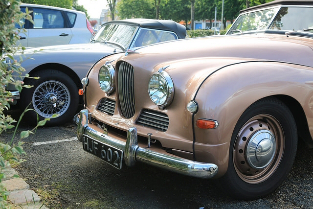 Jowett Jupiter in French ANVE rally Honfleur 2015